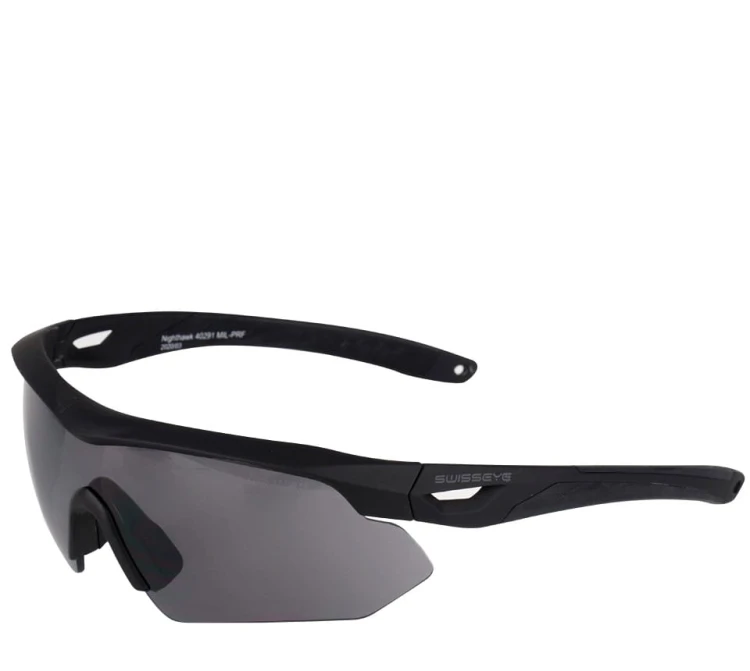 Okulary balistyczne Swiss Eye Nighthawk z zestawem wizjerów - Czarny - 40291
