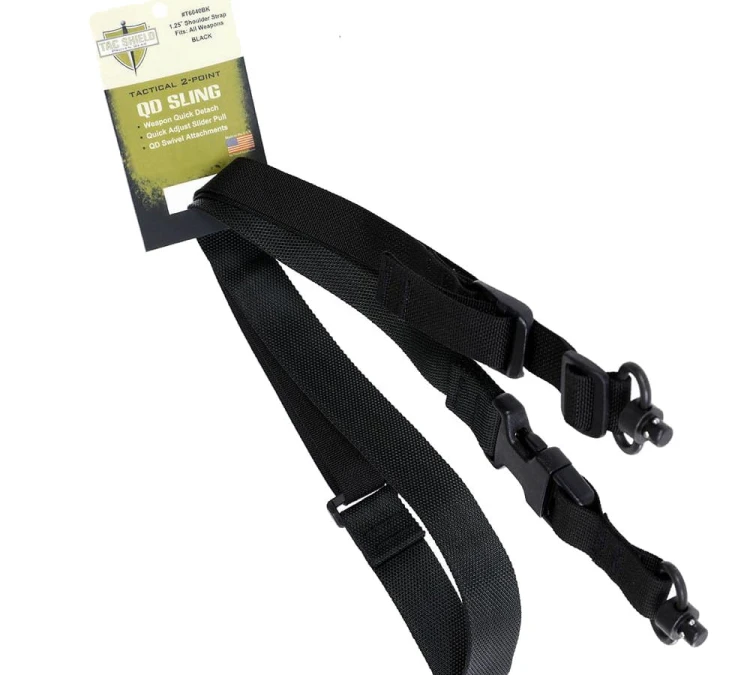 Pas nośny 2-punktowy Tac Shield QD Sling #T6040BK - Czarny