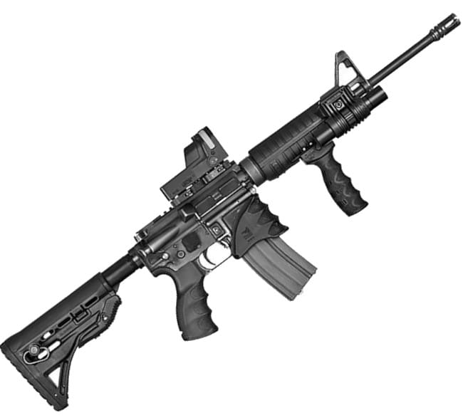 Chwyt pionowy FAB Defense REG Rubberized Ergonomic Foregrip - Czarny