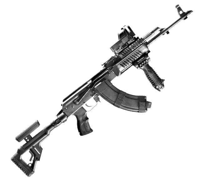System szyn montażowych FAB Defense do AK-47 - Czarny