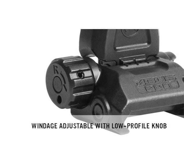 Celownik przeziernikowy składany Magpul MBUS Pro - Czarny - MAG276-BLK