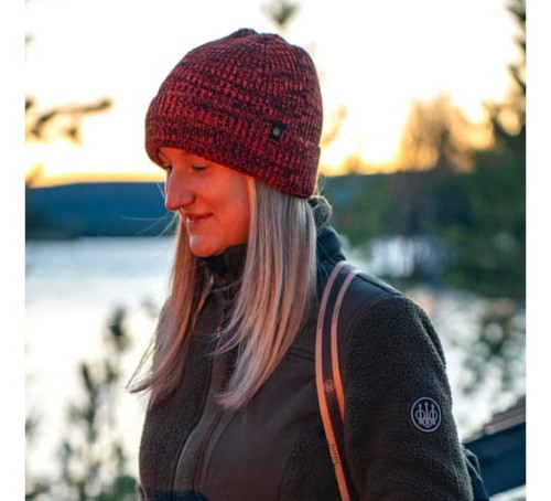 Czapka Beretta Marten Beanie BC981 - Black &amp; Orange
