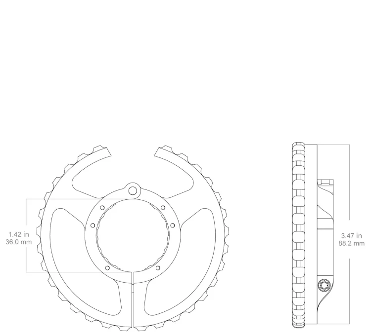 Koło szybkiej regulacji paralaksy GEN.II do lunety Vector Optics Continental - SCCON-SW2