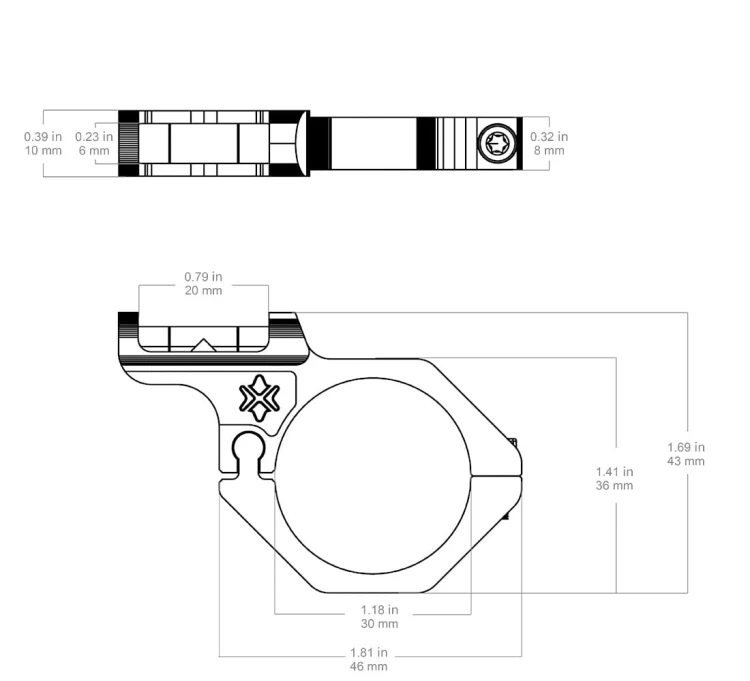 Poziomica do lunety Vector Optics GEN.II - tubus 30mm - SCACD-26