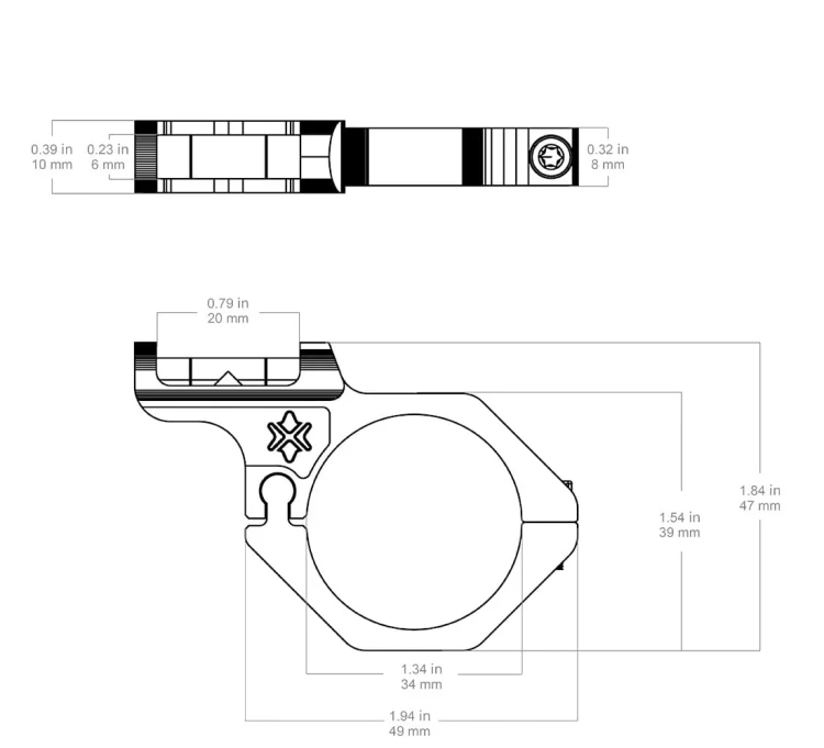 Poziomica do lunety Vector Optics GEN.II - tubus 34mm - SCACD-27