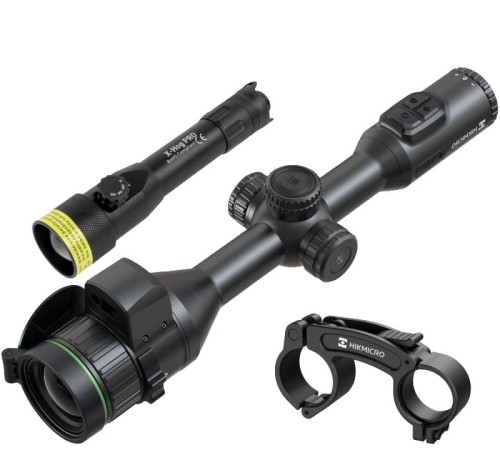 Celownik noktowizyjny HIKMICRO Alpex 4K LRF A50EL + X-HOG Pro 850, 940nm