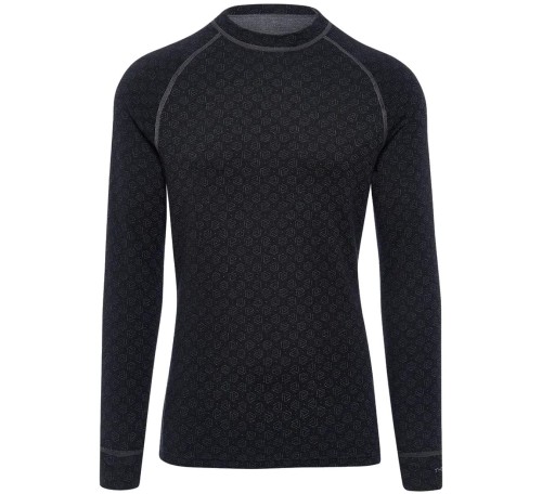 Koszulka termoaktywna Thermowave Merino Xtreme L/S Shirt - Black/Dark Grey Melange
