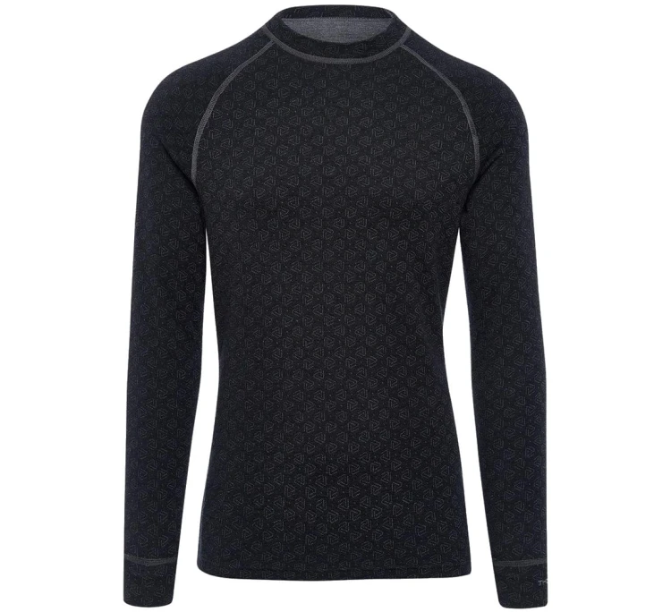 Koszulka termoaktywna Thermowave Merino Xtreme L/S Shirt - Black/Dark Grey Melange