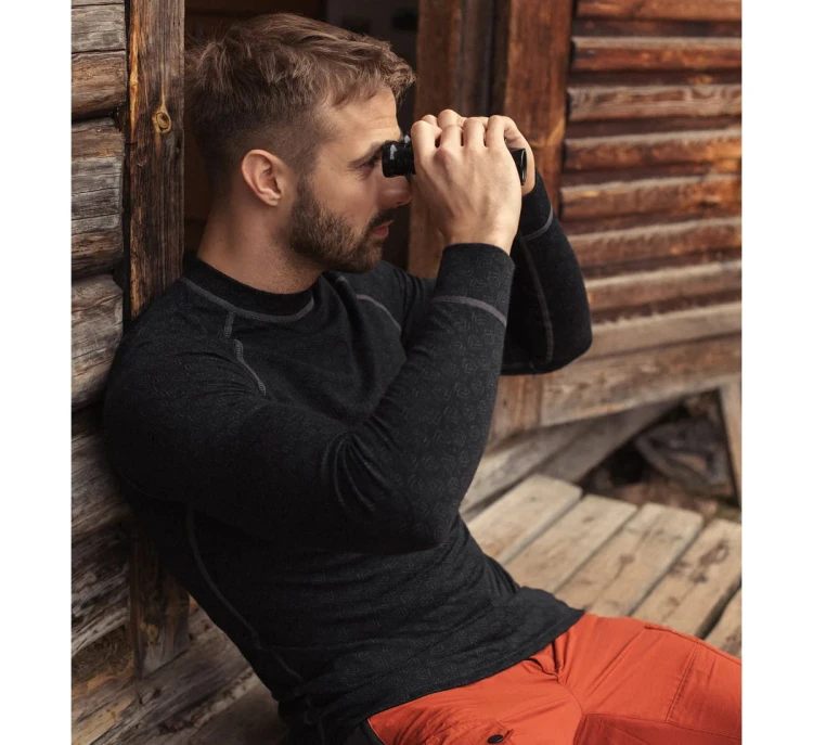Koszulka termoaktywna Thermowave Merino Xtreme L/S Shirt - Black/Dark Grey Melange