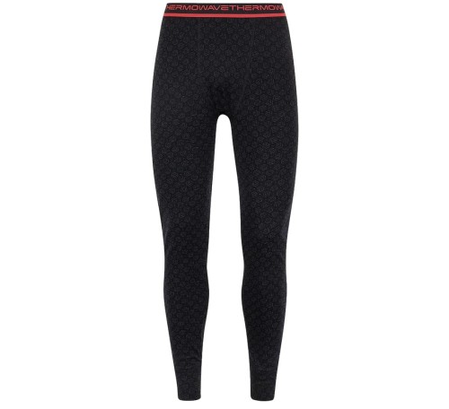 Kalesony termoaktywne Thermowave Merino Xtreme Long Pants - Black/Dark Grey Melange
