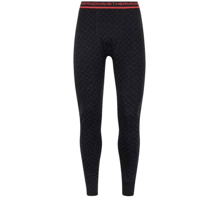 Kalesony termoaktywne Thermowave Merino Xtreme Long Pants - Black/Dark Grey Melange