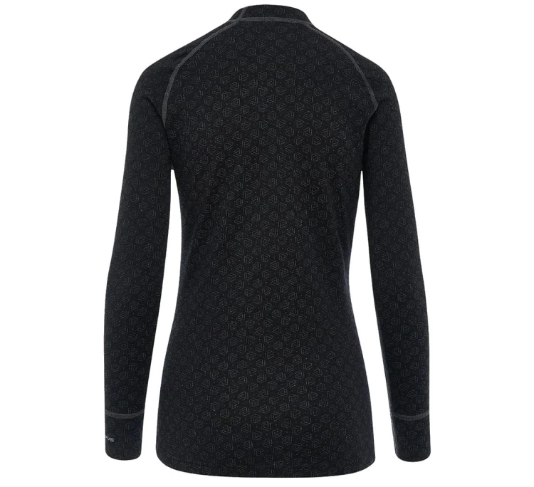 Koszulka damska termoaktywna Thermowave Merino Xtreme L/S Shirt - Black/Dark Grey Melange
