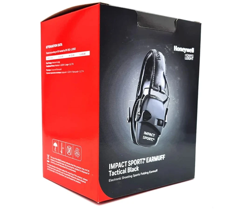 Ochronniki słuchu aktywne Howard Leight/Honeywell Impact Sport - Czarny (#1034490)