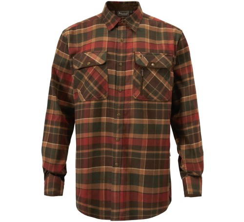 Koszula Pinewood Prestwick Exclusive 9428 - Dark Green/Terracotta
