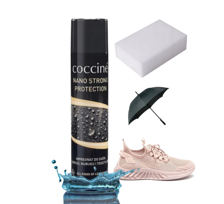 Impregnat w sprayu do skór, zamszu, nubuku i tekstyliów Coccine Nano Strong Protection 400 ml