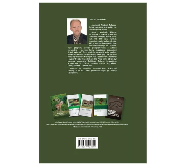 Książka "Podręcznik selekcjonera - Jeleniowate i muflon biologia i gospodarowanie populacjami" D. Zalewski