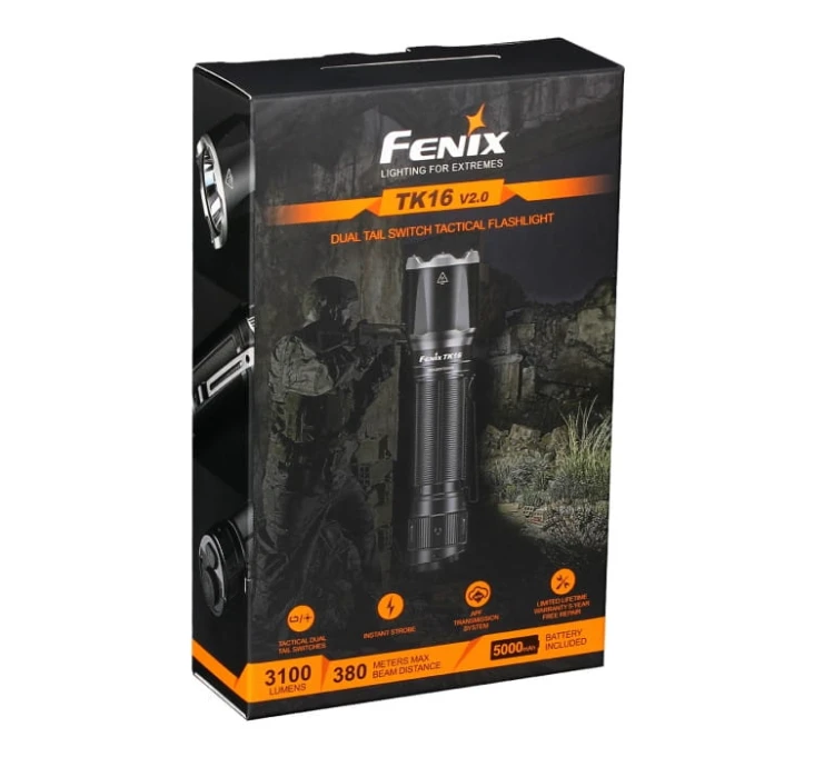 Latarka Fenix TK16 v2.0 - Czarny - 3100 lm
