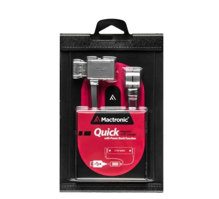 Ładowarka magnetyczna USB Mactronic z funkcją PowerBank (MAC0012)