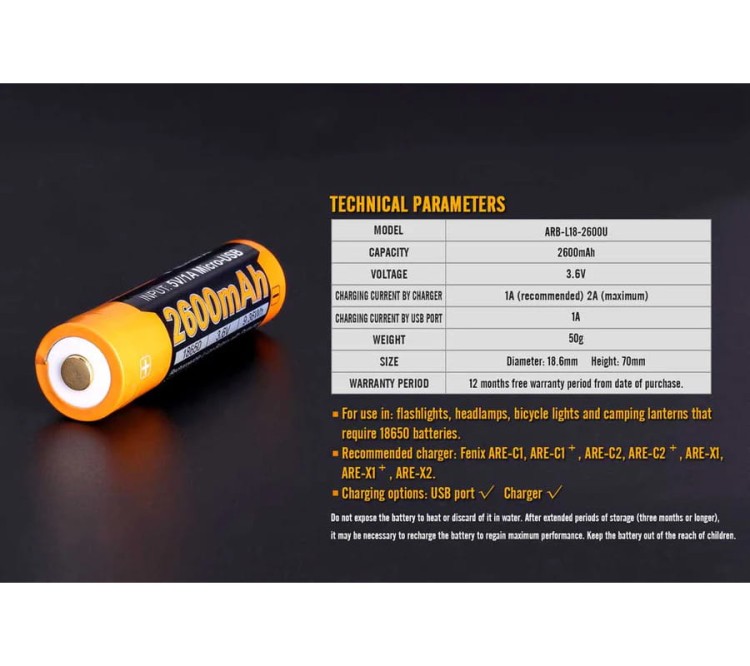 18650 3,6V Fenix USB ARB-L18U (2600 mAh) (4).jpg