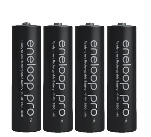 Akumulatorki R6/AA 1,2V Panasonic Eneloop PRO (2500 mAh) - 4 szt. (BK-3HCDE/4CP) - eco blister