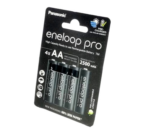 Akumulatorki R6/AA 1,2V Panasonic Eneloop PRO (2500 mAh) - 4 szt. (BK-3HCDE/4CP) - eco blister