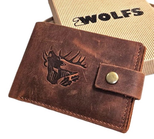 Portfel 2wolfs JAGER - Brązowy