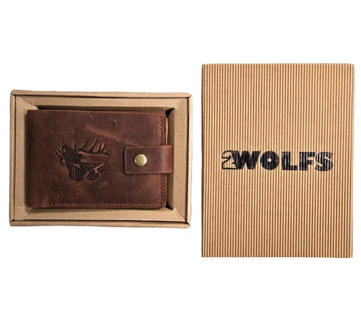 Portfel 2wolfs JAGER - Brązowy