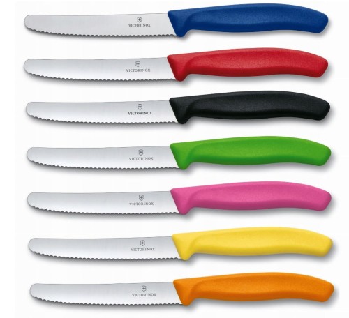 Noż stołowy i do pomidorów Victorinox Swiss Classic 6.7836.L119 (11cm) ząbkowany - Pomarańczowy (2).jpg