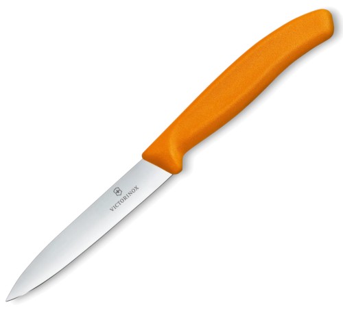 Noż do warzyw i owoców Victorinox Swiss Classic 6.7706.L119 (10cm) gładki - Pomarańczowy (1).jpg