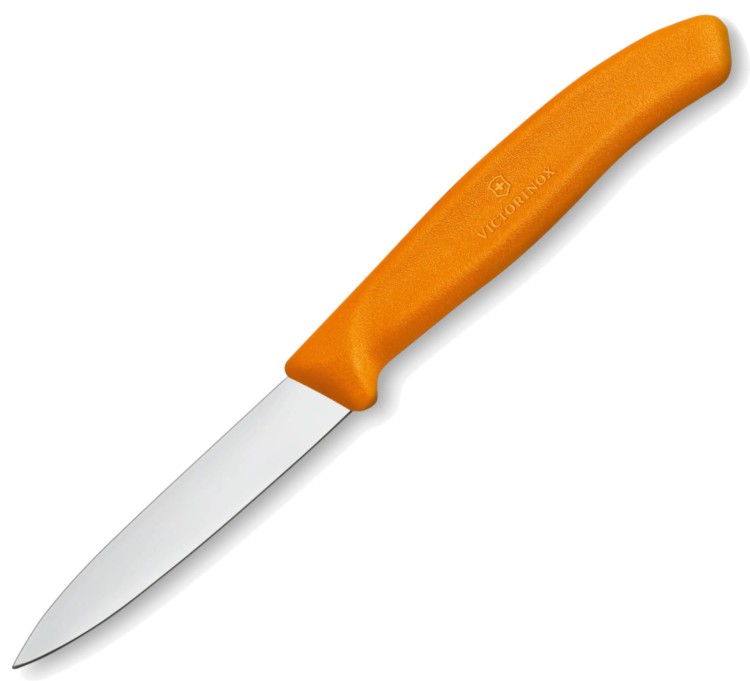 Noż do warzyw i owoców Victorinox Swiss Classic 6.7606.L119 (8cm) gładki - Pomarańczowy (1).jpg