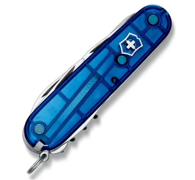 Scyzoryk Victorinox Climber 1.3703.T2 (91mm) - Niebieski przezroczysty