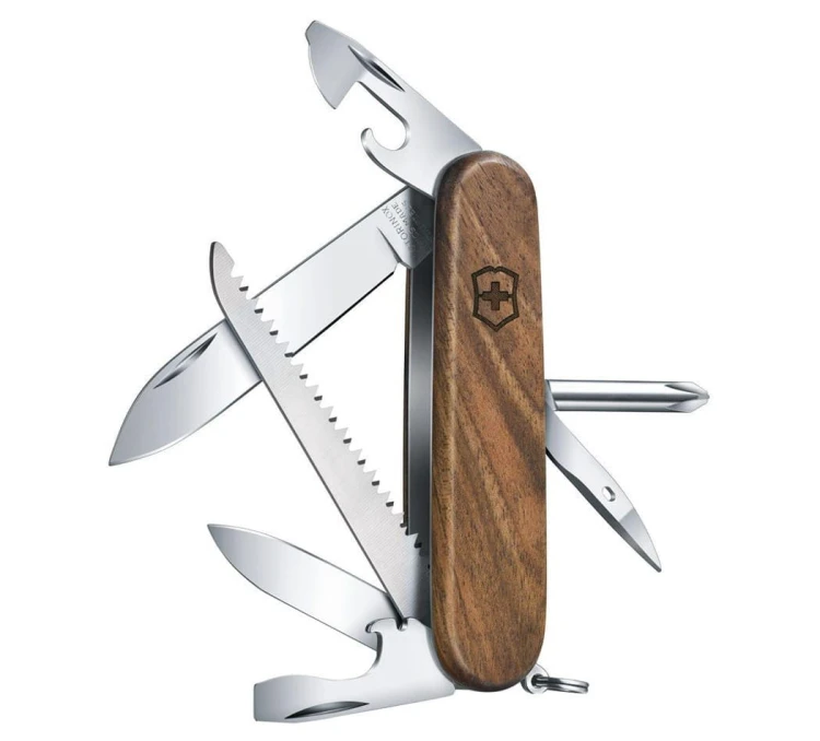 Scyzoryk Victorinox Huntsman Wood 1.3711.63 (91mm) - Drzewo orzechowe