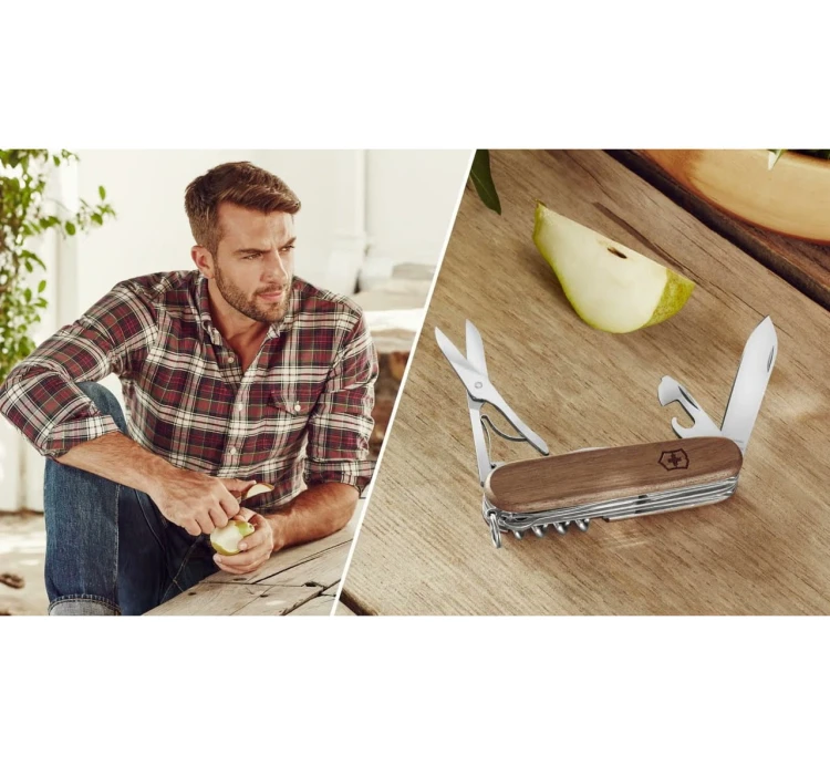 Scyzoryk Victorinox Huntsman Wood 1.3711.63 (91mm) - Drzewo orzechowe