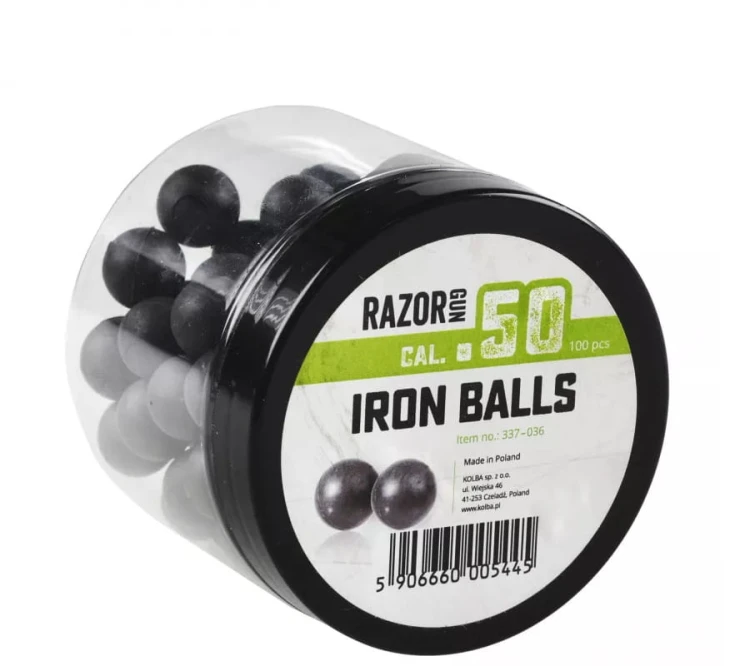 Kule gumowo-metalowe RAM RazorGun kal.50 (100)
