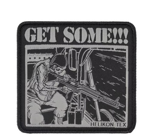 Emblemat Patch Helikon "Get Some!" - Czarny (OD-GTS-PO-01)