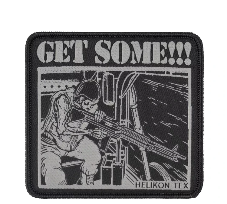 Emblemat Patch Helikon "Get Some!" - Czarny (OD-GTS-PO-01)
