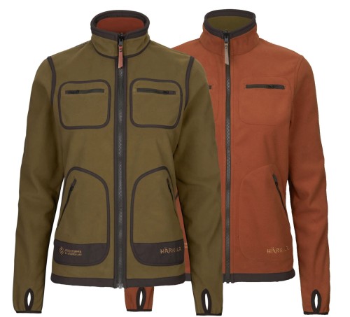 Bluza dwustronna damska Härkila Kamko Women - Dark Olive/Arabian Spice