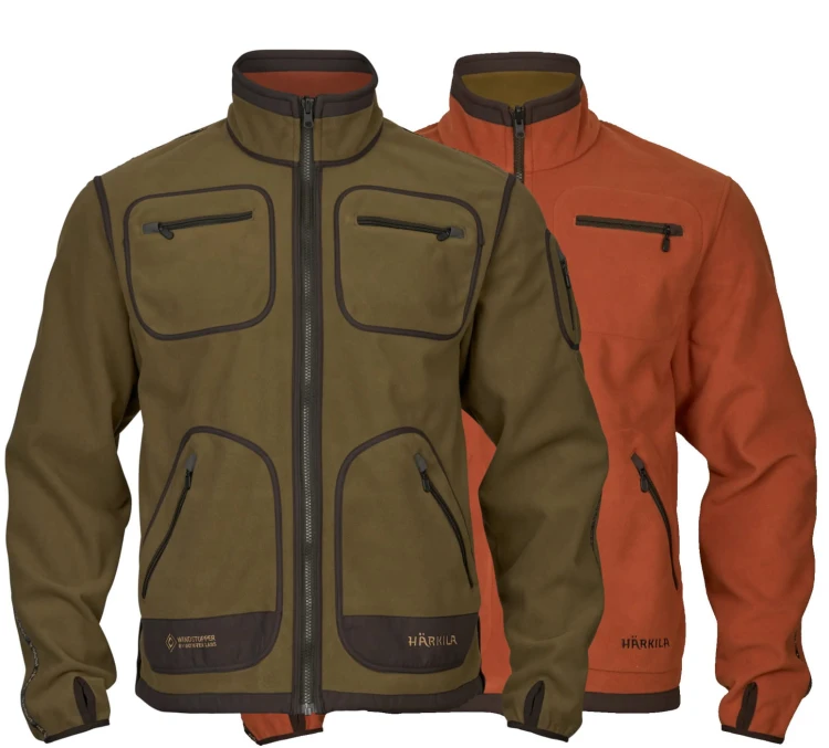 Bluza dwustronna Härkila Kamko - Dark Olive/Arabian Spice