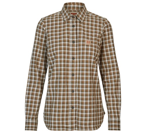 Koszula damska Härkila Fjell - Dark Olive Check
