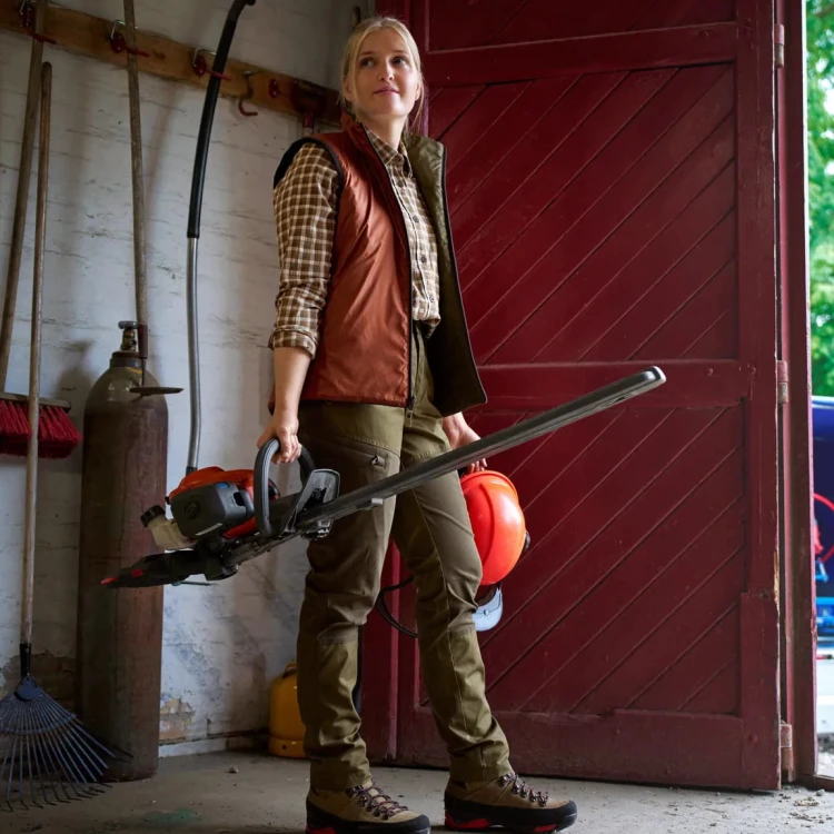 Koszula damska Härkila Fjell - Dark Olive Check (4).jpg