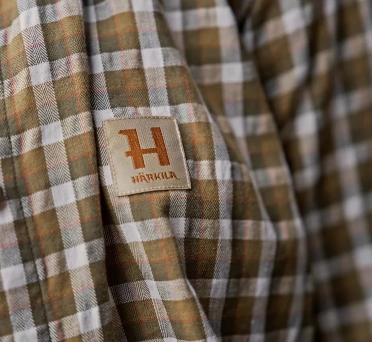 Koszula damska Härkila Fjell - Dark Olive Check