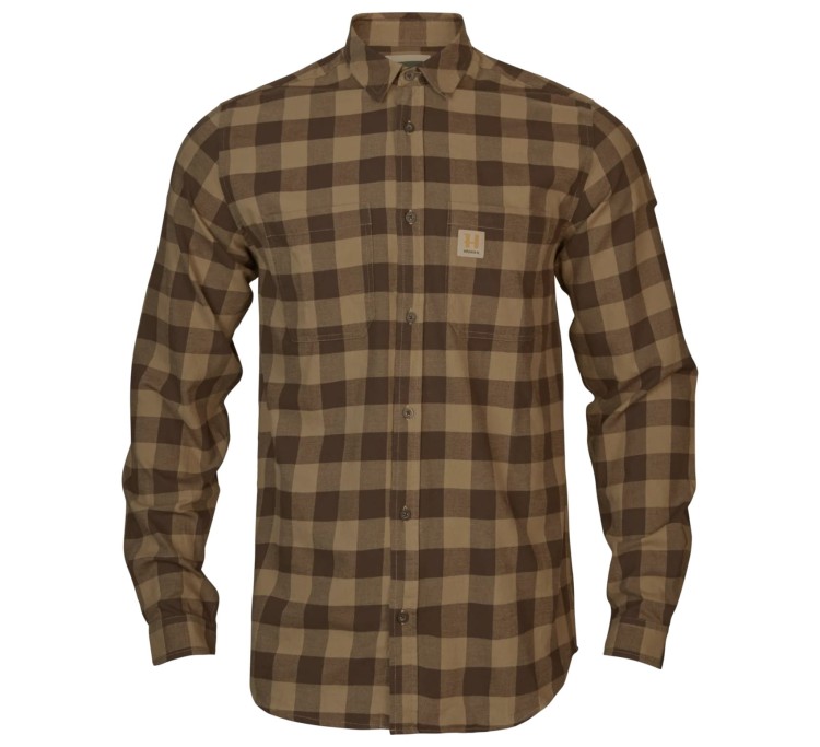 Koszula Härkila Scandinavian LS - Antique Bronze Check (1).jpg