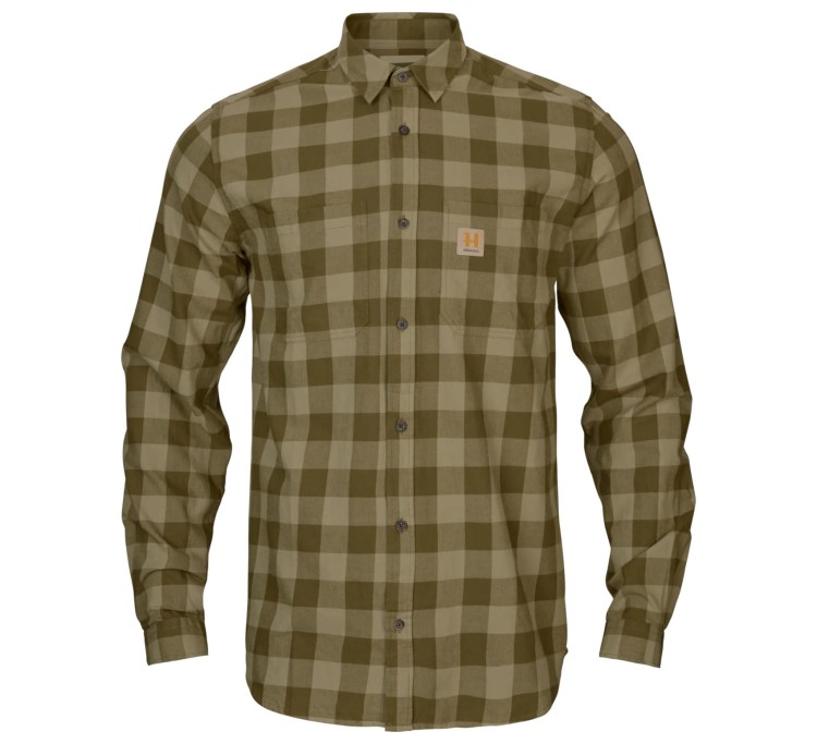 Koszula Härkila Scandinavian LS - Dark Olive Check (1).jpg