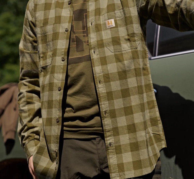 Koszula Härkila Scandinavian LS - Dark Olive Check (3).jpg