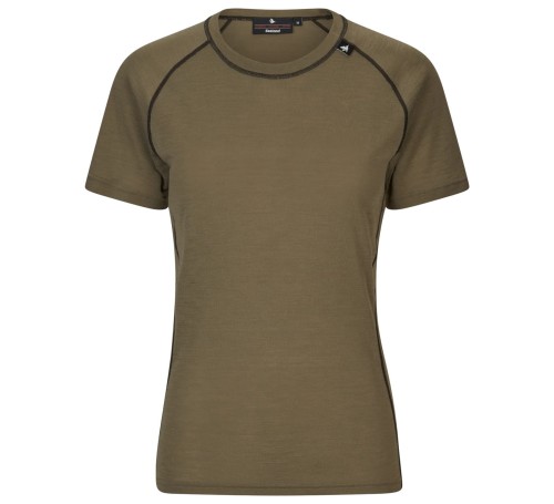 Koszulka damska Seeland Apex Aia Merino S/S - Covert Green