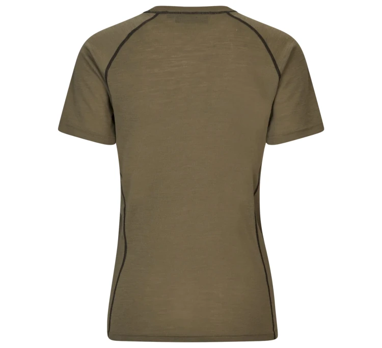 Koszulka damska Seeland Apex Aia Merino S/S - Covert Green