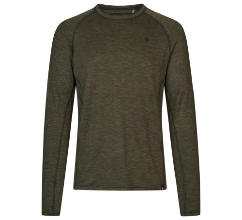 Koszulka Seeland Peak LS - Pine Green Melange (1).jpg