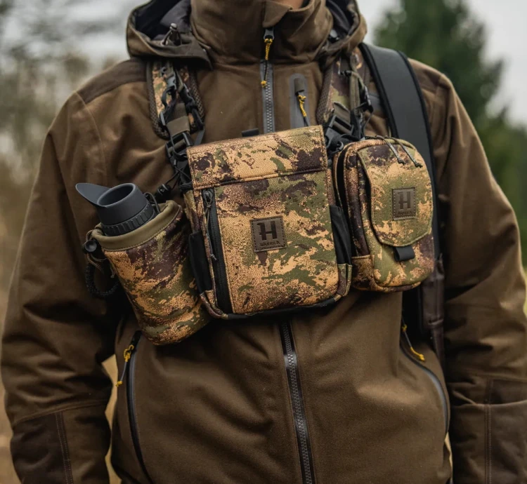 Myśliwskie szelki na lornetkę Härkila Bino Harness - AXIS MSP®Forest Camo