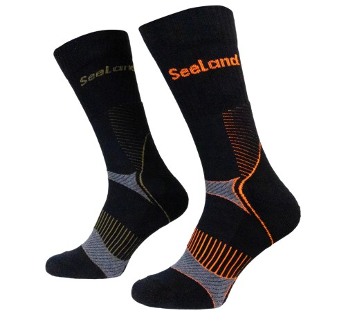 Skarpety Seeland Field Coolmax (2-pack) - Black/Dark Grey