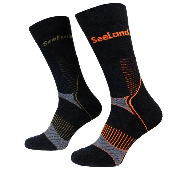 Skarpety Seeland Field Coolmax (2-pack) - Black/Dark Grey